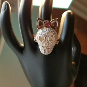 Betsey Johnson Sugar Skull ring!